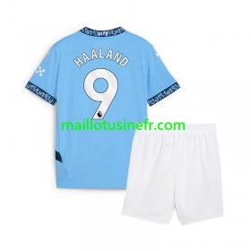 Maillot de Foot Manchester City Erling Haaland 9 Domicile 2024-25 - Enfant
